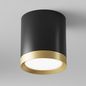 Preview: Maytoni Hoop Deckenleuchte, Deckenlampe GX53 Schwarz / Gold