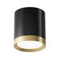 Preview: Maytoni Hoop Deckenleuchte, Deckenlampe GX53 Schwarz / Gold