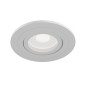 Preview: Maytoni Atom Downlight, Einbauleuchte GU10 hellgrau Ø92mm