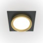 Preview: Maytoni Hoop Downlight, Einbauleuchte GX53 Gold / Schwarz