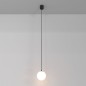 Preview: Maytoni Luna LED Pendelleuchte, Hängeleuchte 5W 220cm Schwarz 4000K 90Ra Ø10cm Neutralweiss