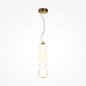 Preview: Maytoni Collar LED Pendelleuchte, Hängeleuchte 17W Gold-Farbe Warmweiss