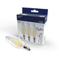 Preview: Müller Licht LED Lampe C35 4.9W 40W 220-240V E14 470lm 4000K Retro-3er-Set 401106