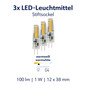 Preview: Müller Licht LED Lampe Spezial G4 100lm 2700K 3er-Set 401127