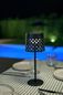 Preview: NewGarden GRETITA TABLE SOLAR LED Tischleuchte Gitter-Design mit Zugschalter IP44