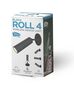 Preview: NewGarden ROLL 4 LED Wand-/Deckenleuchte Rund kabellos USB schwarz