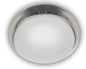 Preview: Niermann LED 8W Deckenleuchte satiniert Glas Klarrand, Nickel matt, 25cm, warmweiss, Made in Germany