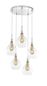 Preview: Nova Luce FILO Pendelleuchte G9 5-fach Gold 120x40cm dimmbar 1500202805