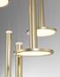 Preview: Nova Luce PALENCIA LED Pendelleuchte Messing 47W Warmweiss 150x41cm 1703301202