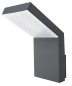 Preview: Nova Luce PARK LED Wandleuchte Grau 6W IP54 Warmweiss 9x14,5x18cm 711024