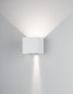 Preview: Nova Luce COMO LED Wandleuchte Weiß 2x3W IP54 Warmweiss 11,2x11,2x11,2cm 747406