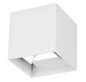 Preview: Nova Luce COMO LED Wandleuchte Weiß 2x3W IP54 Warmweiss 11,2x11,2x11,2cm 747406