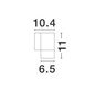 Preview: Nova Luce NODUS Wandleuchte GU10 Grau 7W IP54 6,5x10,4x11cm dimmbar 773221