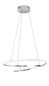 Preview: Nova Luce VIAREGGIO LED Pendelleuchte Chrom 28W Warmweiss 120x56cm 8101201