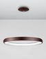 Preview: Nova Luce ALBI LED Pendelleuchte Kaffeebraun 80W Warmweiss 120x81cm dimmbar 8105609