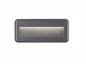 Preview: Nova Luce PULSAR LED Wandleuchte Grau 4W IP54 Warmweiss 23x3x10cm 812102