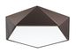 Preview: Nova Luce DARIUS Deckenleuchte E27 Kaffeebraun 10x40cm dimmbar 8186203