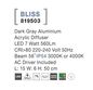 Preview: Nova Luce BLISS LED Wegeleuchte Grau 7W IP54 Warmweiss 15x6x50cm 819503