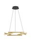 Preview: Nova Luce HYDE LED Pendelleuchte Gold 38W Warmweiss 150x66cm dimmbar 9005652