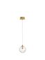 Preview: Nova Luce COEN Pendelleuchte G9 Gold 200x12cm dimmbar 9006041