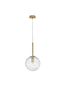 Preview: Nova Luce COEN Pendelleuchte G9 Gold 200x25cm dimmbar 9006042