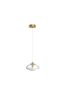 Preview: Nova Luce KING Pendelleuchte G9 Gold 200x16cm dimmbar 9006045