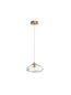 Preview: Nova Luce KING Pendelleuchte G9 Gold 200x20cm dimmbar 9006046