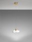 Preview: Nova Luce KING Pendelleuchte G9 Gold 200x20cm dimmbar 9006046