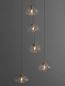 Preview: Nova Luce KING Pendelleuchte G9 5-fach Gold 180x35cm dimmbar 9006049