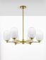 Preview: Nova Luce BALOR Pendelleuchte G9 6-fach Gold 62x65cm dimmbar 9009246