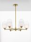 Preview: Nova Luce BALOR Pendelleuchte G9 6-fach Gold 62x65cm dimmbar 9009246