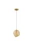 Preview: Nova Luce ODELLE Pendelleuchte E14 Gold 120x18cm dimmbar 9009253