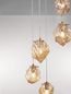 Preview: Nova Luce ODELLE Pendelleuchte E14 5-fach Gold 120x48cm dimmbar 9009255