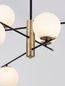 Preview: Nova Luce GIT Pendelleuchte G9 6-fach Gold 120x100cm dimmbar 9009296