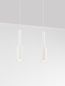 Preview: Nova Luce JOY LED Pendelleuchte Weiss 14W Warmweiss 30x4x200cm 9010231