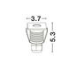 Preview: Nova Luce BANG LED Bodeneinbauleuchte Nickel 1W IP67 Warmweiss 3,7x3,7x5,3cm 9019213