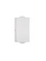 Preview: Nova Luce DEWEI LED Wandleuchte Weiß 2x2W IP54 Warmweiss 5x4x9cm 9026118