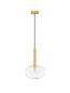 Preview: Nova Luce AMELIA Pendelleuchte G9 Gold 191x24cm dimmbar 9028829