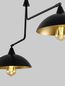 Preview: Nova Luce MIRBA Pendelleuchte E27 2-fach Schwarz 113x19x70cm dimmbar 9035977