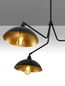 Preview: Nova Luce MIRBA Pendelleuchte E27 3-fach Schwarz 70x113cm dimmbar 9035978