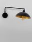 Preview: Nova Luce MIRBA Wandleuchte E27 Schwarz 27x60x19cm dimmbar 9035979