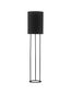 Preview: Nova Luce LEITH Stehlampe E27 Schwarz 135x30cm 9043301