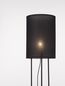 Preview: Nova Luce LEITH Stehlampe E27 Schwarz 135x30cm 9043301