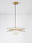 Preview: Nova Luce ELLERY Pendelleuchte E27 Gold 150x45cm dimmbar 9043303