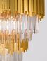 Preview: Nova Luce GRANE Pendelleuchte E14 20-fach Gold 120x85cm dimmbar 9050120