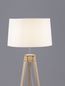 Preview: Nova Luce LE ROY Stehlampe E27 Naturholz 145x50cm 9050165