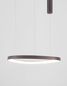 Preview: Nova Luce ESTEVA LED Pendelleuchte Kaffeebraun 47W Warmweiss 150x65cm dimmbar 9053553