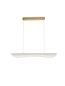 Preview: Nova Luce AGOS LED Pendelleuchte Gold 34W Warmweiss 98x21x150cm dimmbar 9054443