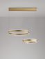 Preview: Nova Luce AGOS LED Pendelleuchte Gold 124W Warmweiss 82x60x150cm dimmbar 9054445