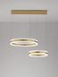 Preview: Nova Luce AGOS LED Pendelleuchte Gold 124W Warmweiss 82x60x150cm dimmbar 9054445